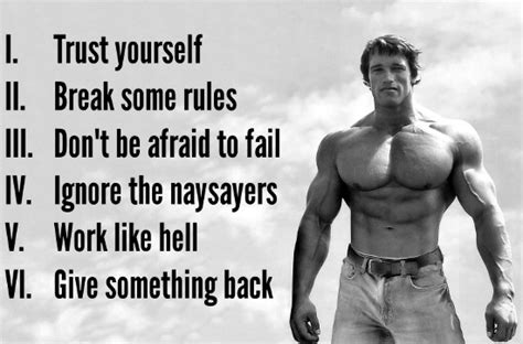 Arnold Schwarzenegger Six Rules To Success