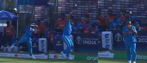 Cwc Watch Shardul Thakur Takes An Amazing Catch On Boundary To