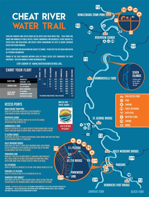 Friends Of The Cheat Cheat River Water Trail Map