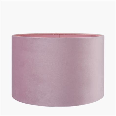 Rene Cm Blush Velvet Cylinder Shade Zurleys