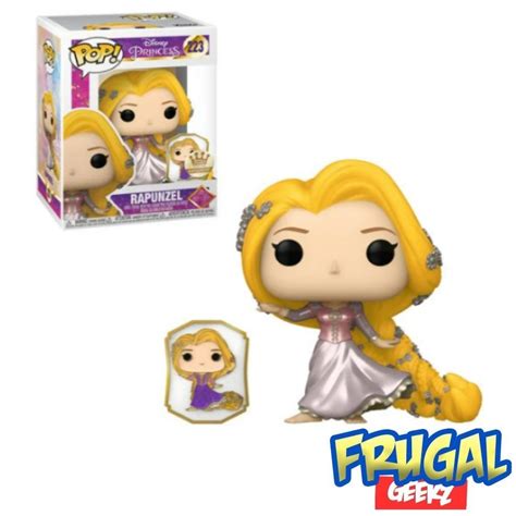 Funko Pop Disney Princess Rapunzel Gold Ultimate With Enamel Pin Funko