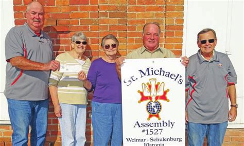 4th Degree Knights Of Columbus Donate To Flatonia Food Pantry