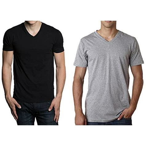 Hanes Mens 3 Pack V Neck T Shirt X Large Blackgray