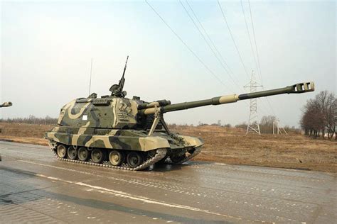 2S19 MSTA S 152 Mm Self Propelled Howitzer Russia Heavy Stuff Range