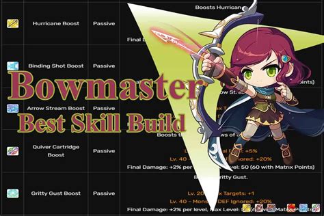 Bowmaster Best Skill Build And Guide MapleStory The Digital Crowns