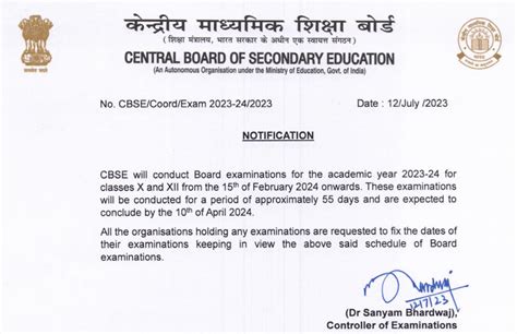 Cbse Class 10 And 12 Board Exam Schedule 2023 24 Everything You Need