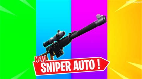 Je Teste Le Nouveau Sniper Automatique Sur Fortnite Battle Royale Youtube