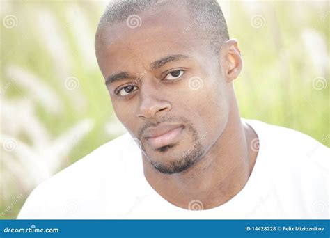 Headshot Of A Black Man Stock Photo Image Of Composition 14428228