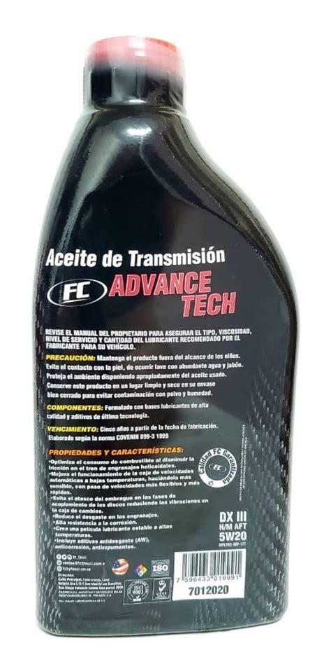 Aceite Hidraulico Caja Direccion Dexron Iii 3 Mercado Libre