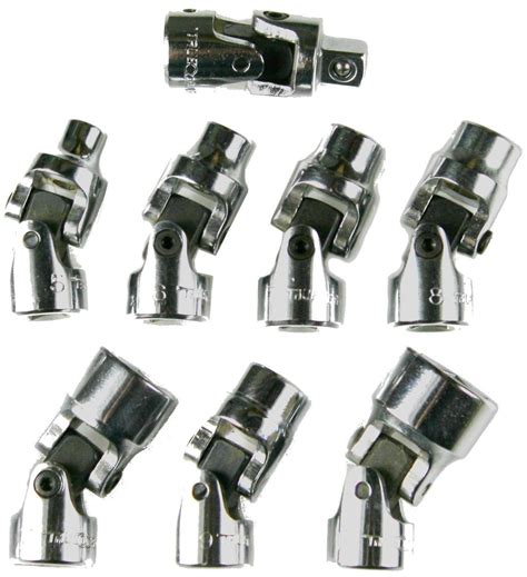 Metric Mm 1 4 Drive Swivel Flex 8pc Piece Sockets Set 6 Point Ebay