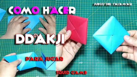 Como Hacer Ddakji Origami El Juego Del Calamar F Cil De Hacer Para