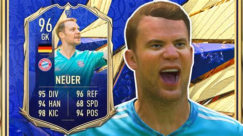 96 Toty Neuer Review Fifa 21 Team Of The Year Neuer Player Review Youtube