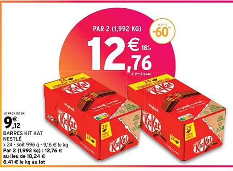 Promo Barres Kit Kat Nestl Chez Intermarch Icatalogue Fr