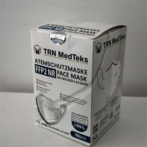 Trn Medteks Ffp Gezichtsmasker Stuks Wit Individueel