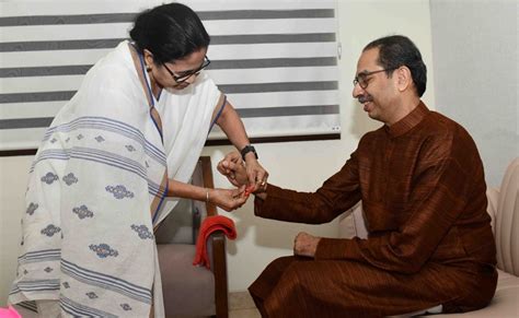 Mamata Banerjee Ties Rakhi To Uddhav Thackeray Ahead Of Mega Mumbai Meet