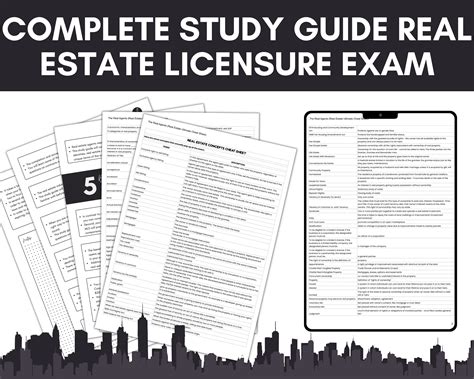 Complete Real Estate Licensure Exam Study Notes Pages Etsy