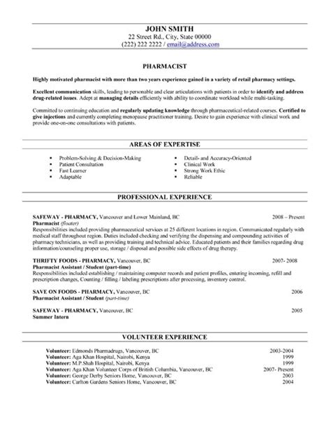 Pharmacist Resume Template Premium Resume Samples And Example