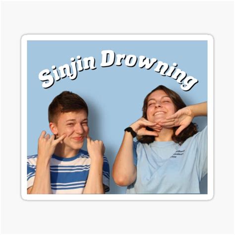 Sinjin Drowning Sticker For Sale By Fadedroses Redbubble