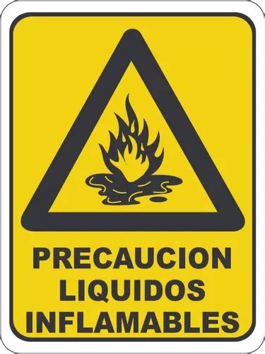 Señalamiento Precaución Líquidos Flamables 2 Pza 20x25 MercadoLibre