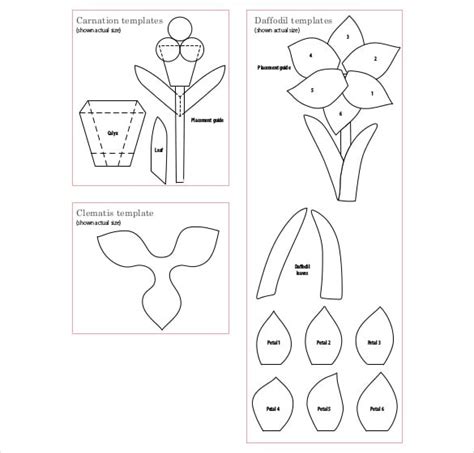 10 Best Paper Flower Petal Template Printable Atelier Yuwa Ciao Jp