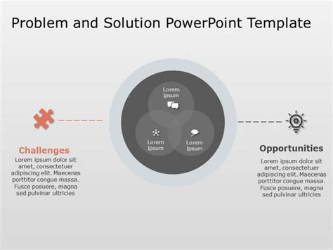 A Diagram Showing The Four Stages Of Problem And Solution Powerpoint