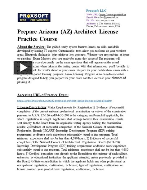 Ppt Prepare Arizona Az Architect License Practice Course Powerpoint