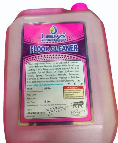 5 L Lexa Liquid Floor Cleaner Packaging Type Can Rose At Rs 350 Can