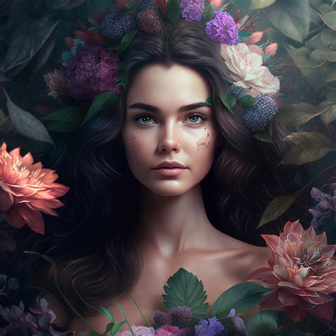 Flower Queen Digital Art By Karine Osipyan Fine Art America