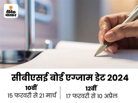 Datesheet Of Cbse 10th 12th Board Exam Released Exam Will Be Held From February 15 To April 10