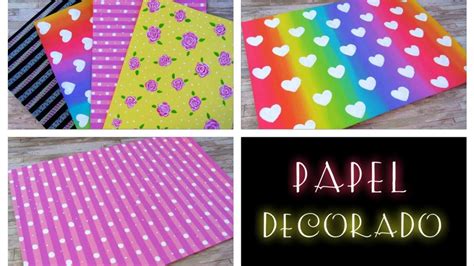 DIY Crea tu propio papel decorado o papel scrapbook super fácil