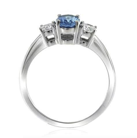 Tria Oval Cut Ceylon Sapphire And Diamond Ring Gerard Mccabe 556007