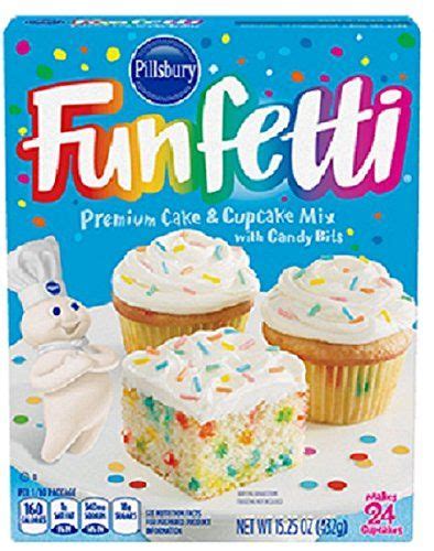 Pillsbury Funfetti Premium Cake And Cupcake Mix With Candy Bits 432g Box Torte Cupcake Torta