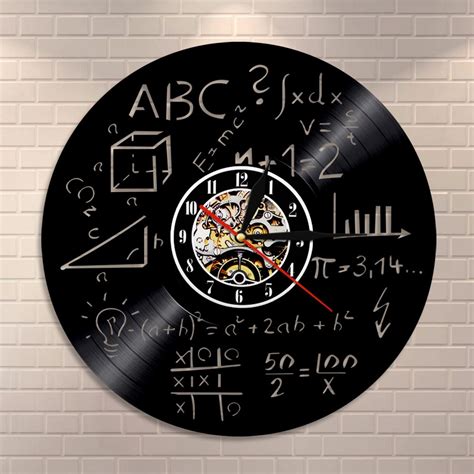 Cross Border Vinyl Clock Mathematics Digital Recor Grandado