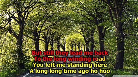 The Long And Winding Road Karaoke High Quality Original Version