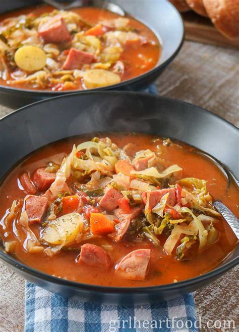 Cabbage Soup With Sausage And Potatoes Girl Heart Food®