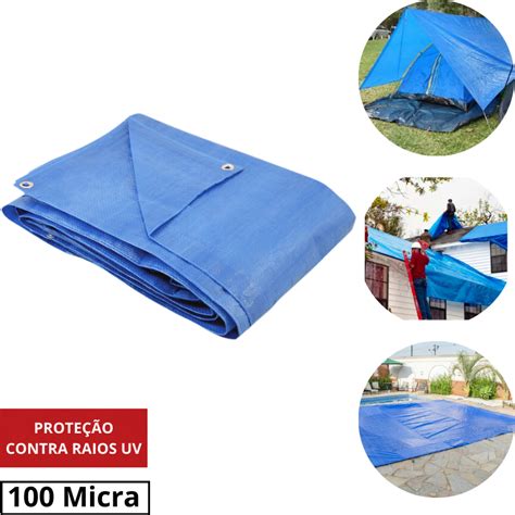 Lona Azul Carreteiro Camping Piscina Imperme Vel X Nove Shopee Brasil