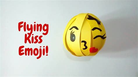 How To Make Flying Kiss Emoji 😘 | Kissing Emoji STEP BY STEP | Paper ...