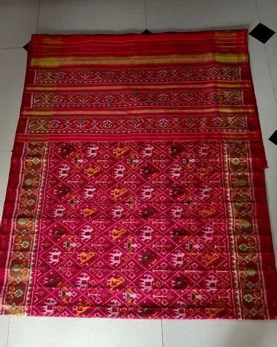 M Separate Blouse Piece Chanderi Silk Singal Ikkat Patola Saree