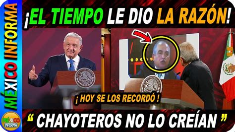 EL TIEMPO LE DIO LA RAZÓN AL AMLO RECORDÓ ESTE VIDEO DONDE LES DIO