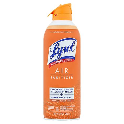 Lysol Tropical Sunset Scent Air Sanitizer 10 Oz Shoprite