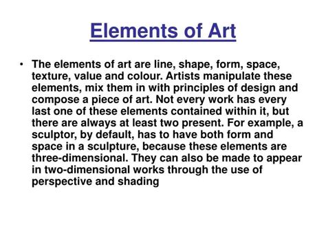 Ppt Elements Of Art Powerpoint Presentation Free Download Id 5378714