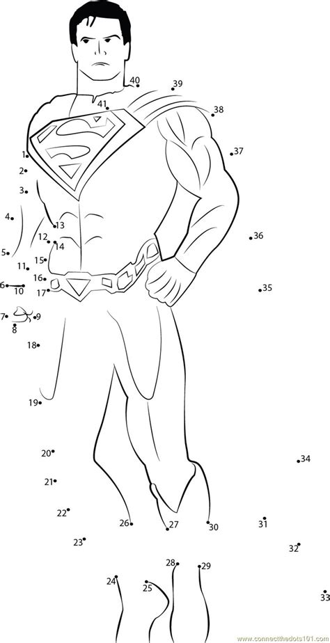 Superhero Dot To Dot Printables