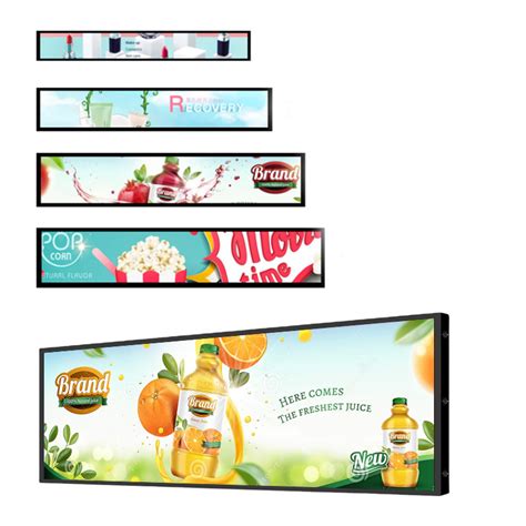 Inch Ultra Wide Shelf Edge Advertising Digital Signage