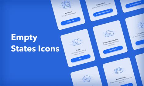 Figma 12 Empty States Icons Empty States Icon Set For Your Mobile