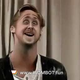 Ryan Gosling laughing : r/wombo