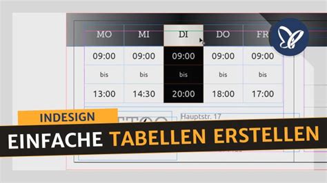 Indesign Praxis Einfache Tabellen Erstellen