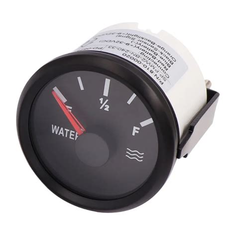 52mm Marine Water Level Gauge 190ohm Water Tank Level Gauge Indicator