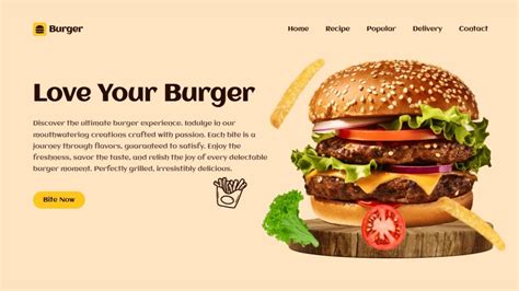 Responsive Burger Website Using Html Css Javascript Burger Website