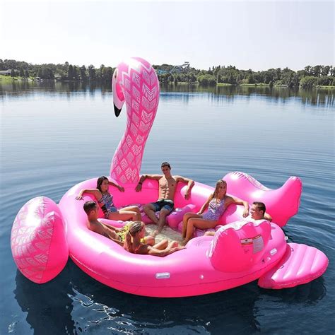 2018 New Summer 6 Person Huge inflatable Pool Float Giant Floating ...