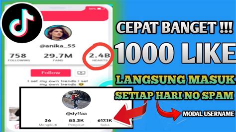 CEPAT DAN GRATIS Cara Menambah Like Di Tiktok Gratis Tanpa Aplikasi